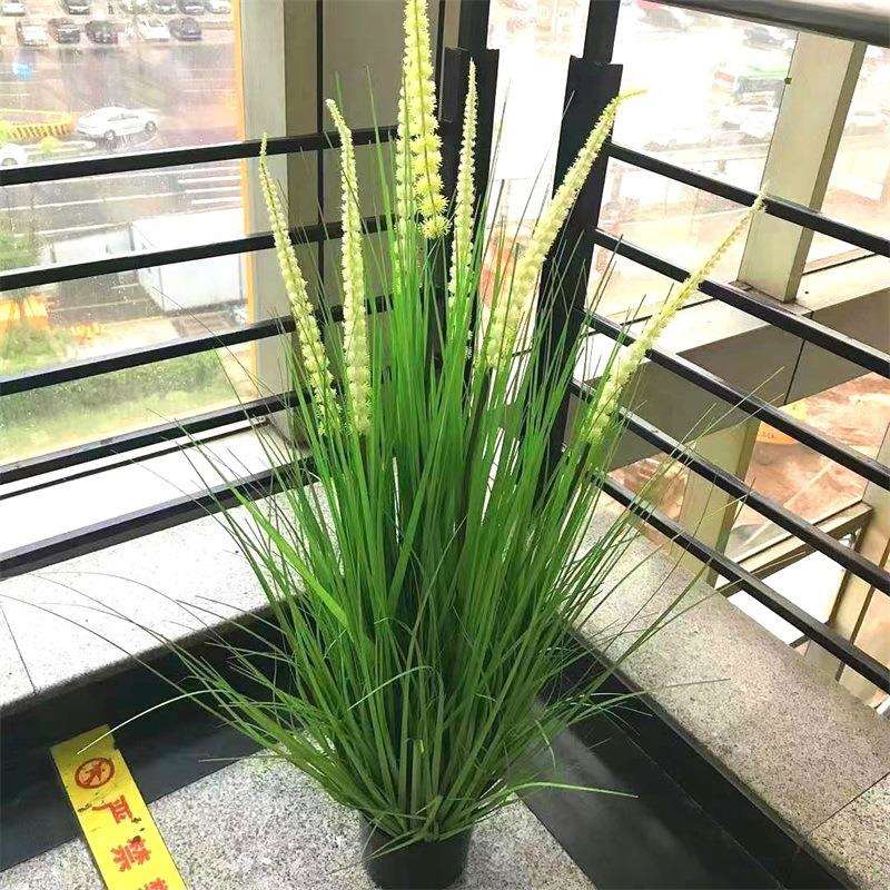 园艺盆栽水生植物仿真花艺洋葱草大狗尾芦苇大稻谷装饰摆件