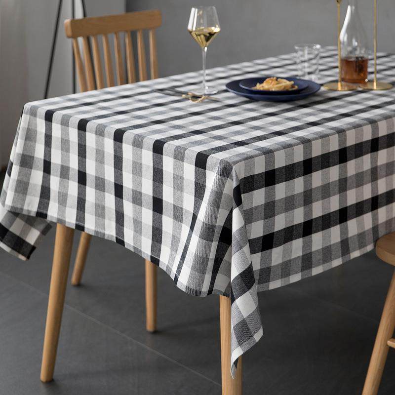 名杨织秀黑白格子色织卷边桌布经典百搭餐桌现代简约风格台布盖巾,节庆用品/礼品,新娘配件,淘宝优惠券,粉丝福利购,淘宝优惠卷