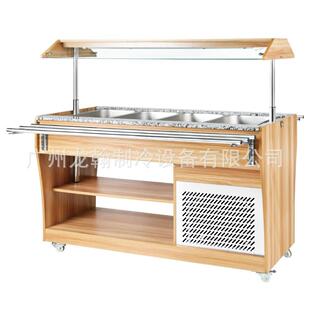冷餐台带上架自助餐台不锈钢冷藏柜快餐店沙拉台