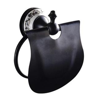 铜手纸架卷纸器卫生间纸巾架防水黑色金色毛巾架欧式 美式