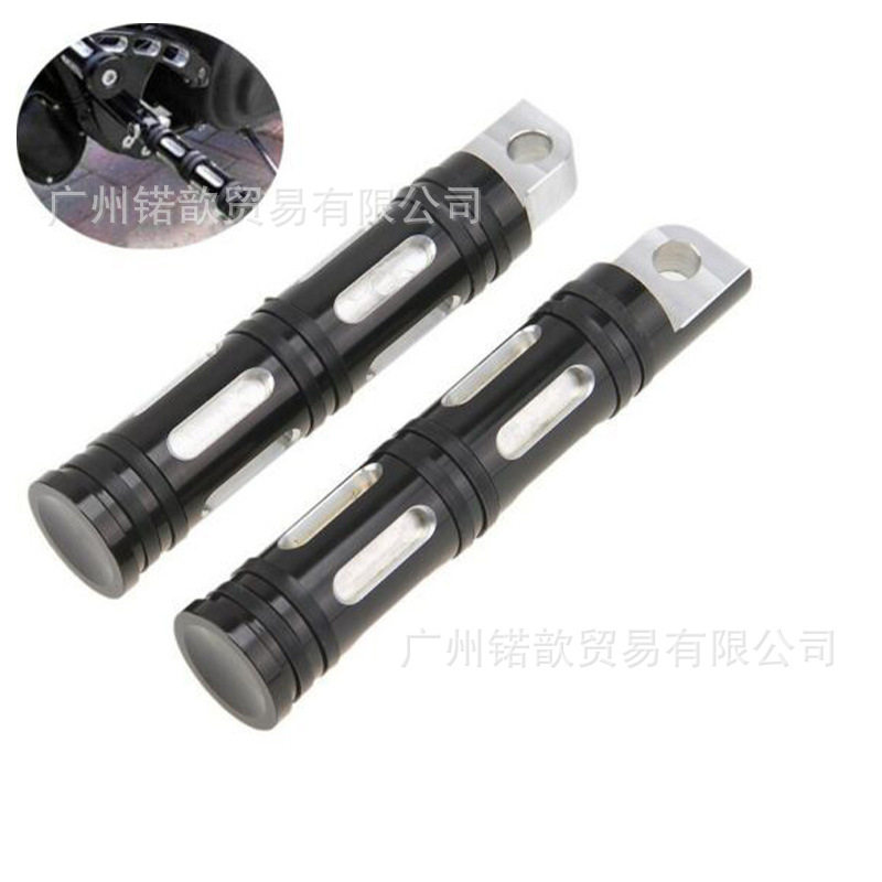 适用哈雷戴娜XL883XL1200前后脚踏大滑翔软尾改装铝合金脚蹬