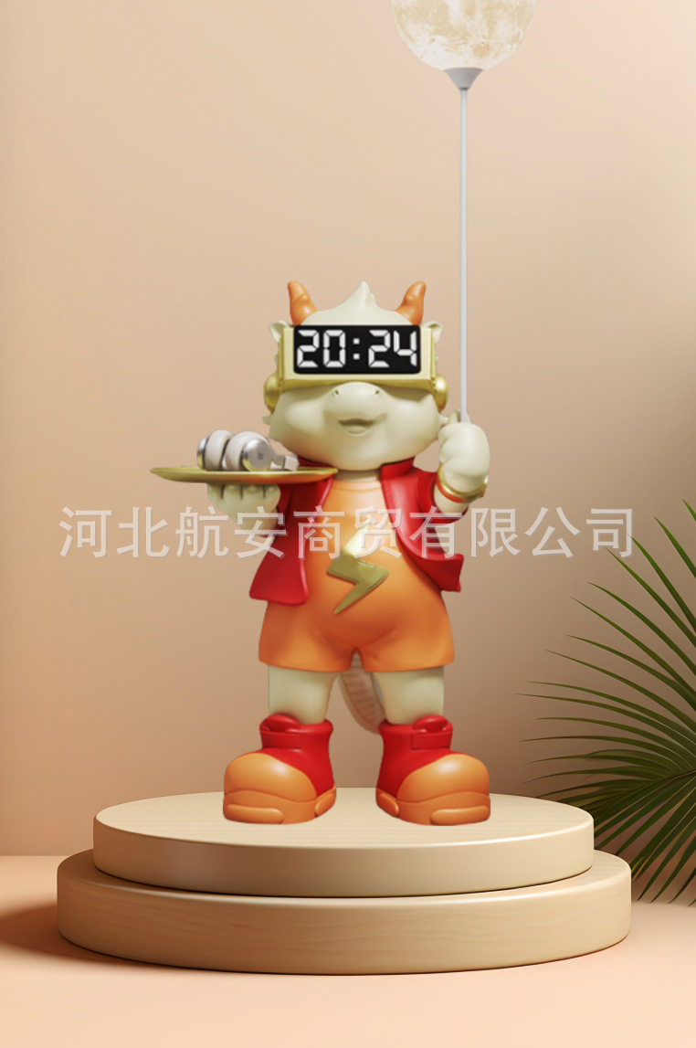 现代简约创意落地卡通摆件样板房售楼处桌面大厅软装雕塑饰品摆件