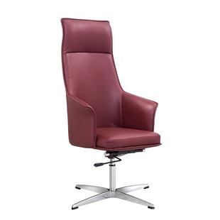 新款现代简约商务椅家用舒适主播网红椅会议大班椅真皮办公老板椅