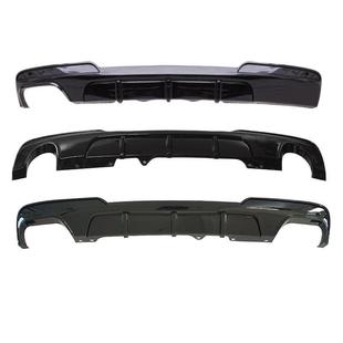 适用于宝马5系后唇F10F18改MP款 后唇碳纹四出后扰流板小包围套件