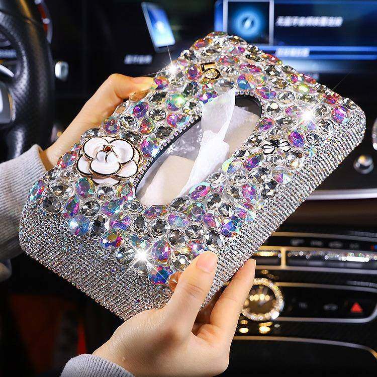 车载镶钻纸巾盒专车通用座式抽纸盒汽车用品时尚创意纸巾套纸巾包,纺织面料/辅料/配套,纺织机械配件,淘宝优惠券,粉丝福利购,淘宝优惠卷