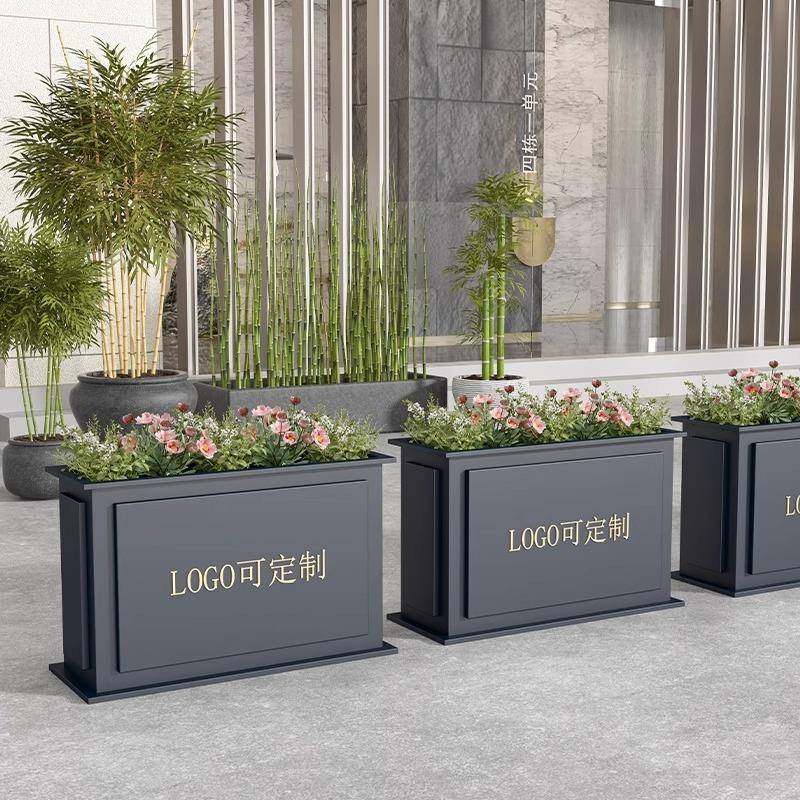 铁艺户外花箱组合外摆花槽酒店不锈钢花钵售楼部室外广场花盆花坛,纺织面料/辅料/配套,纺织机械配件,淘宝优惠券,粉丝福利购,淘宝优惠卷