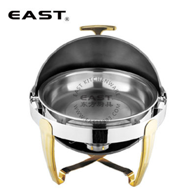 镀金圆形翻盖餐炉【EAST东方厨具】
