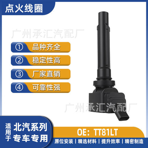 TT81LT 6G30T-BY03A适用于北汽北京80高压包汽车点火线圈配件