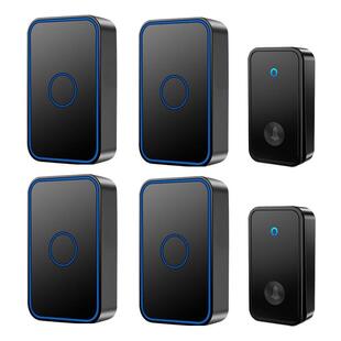 无线门铃家用智能不用电池门钟自发电防水遥控电子二拖四免电池
