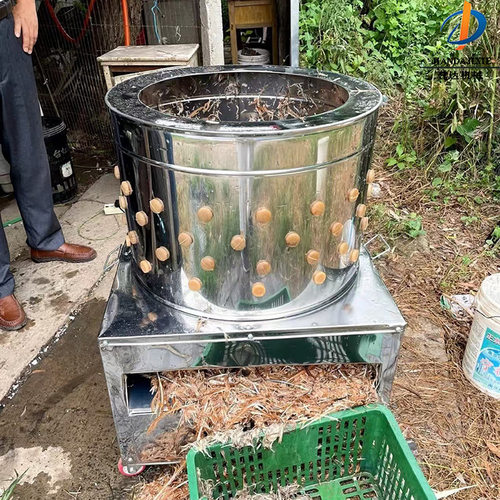 菜市场用杀鸡脱毛机不锈钢家禽鸡鸭拔毛器圆筒鸡鸭鹅打毛机批发