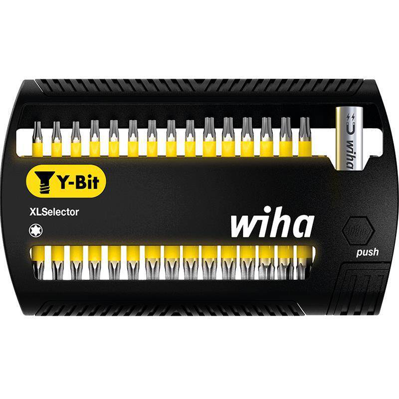 wiha威汉德国进口25mmY型电动冲击钻批头匣大型套装
