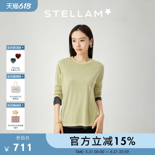 STELLAM|极简100%天丝针织衫女松弛感显瘦气质叠穿长袖衫-SIRI2.0