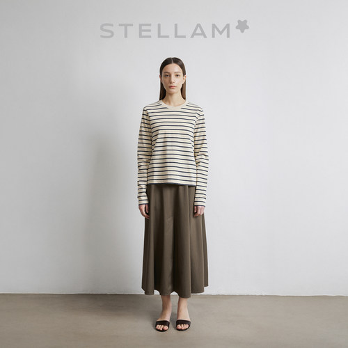 STELLAM|木棉天丝条纹衫