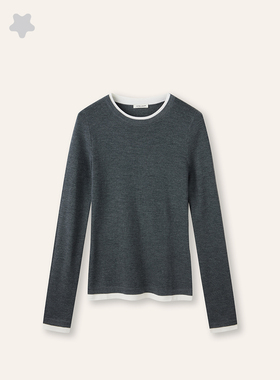 STELLAM女装BABA羊毛上衣针织打底衫女士上衣T恤