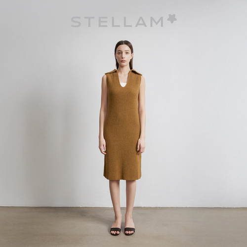 STELLAM混纺无袖连衣裙