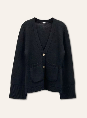 STELLAM女装JOHANSSON 美利奴羊毛针织收腰开外套