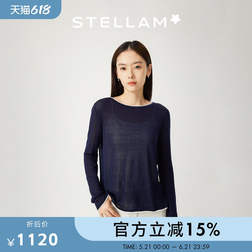 STELLAM|三醋酸混纺针织衫