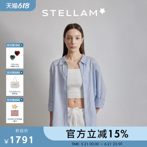 100%亚麻衬衫女高级感气质