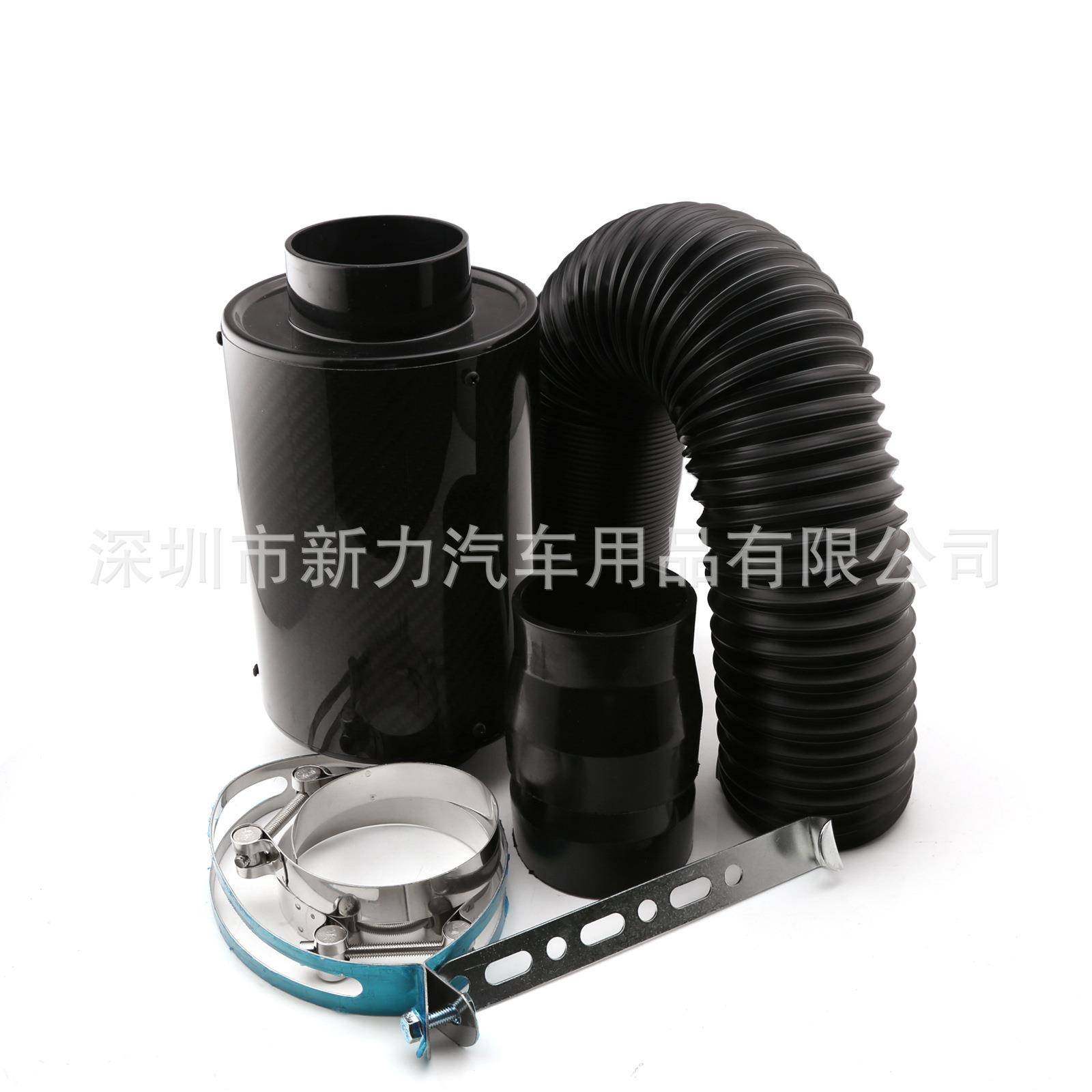 RACING进气风箱套装/汽车空滤/冬菇头/进气改装高流量纯碳纤风箱