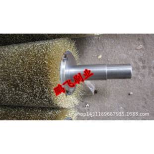 供应镀铜钢丝刷辊，间距钢丝刷辊，地板厂专用钢丝刷辊