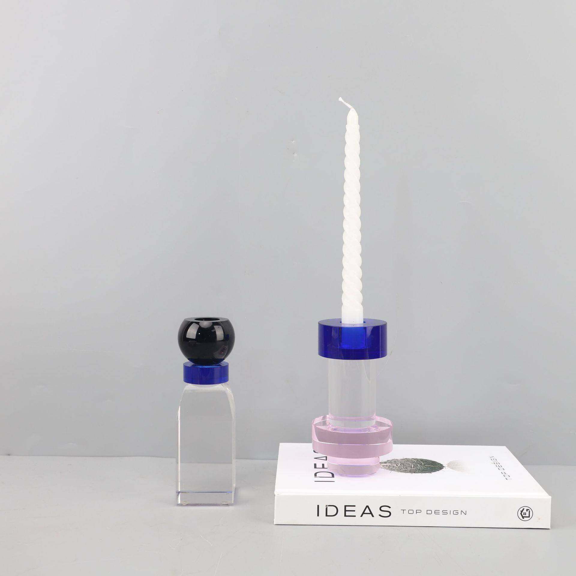 欧式创意几何拼接水晶烛台样板房办公室家居客厅简约软装饰品摆件,纺织面料/辅料/配套,纺织机械配件,淘宝优惠券,粉丝福利购,淘宝优惠卷