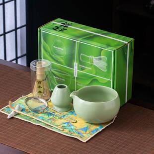 日式宋代茶筅立百本立抹茶碗茶勺套装陶瓷点茶工具分茶