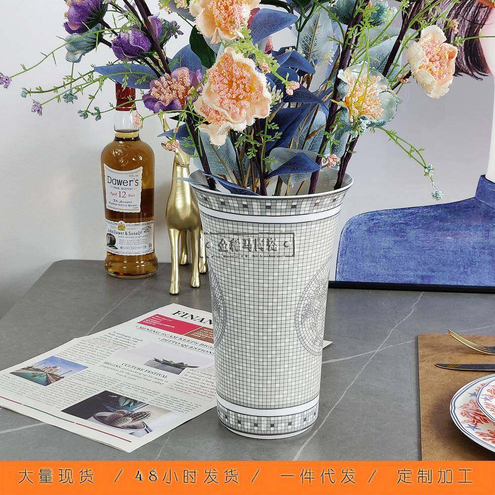 欧式新马赛克骨瓷花瓶客厅玄关摆件书房桌面别墅区样板房创意花盆,机械设备,其他机械设备,淘宝优惠券,粉丝福利购,淘宝优惠卷