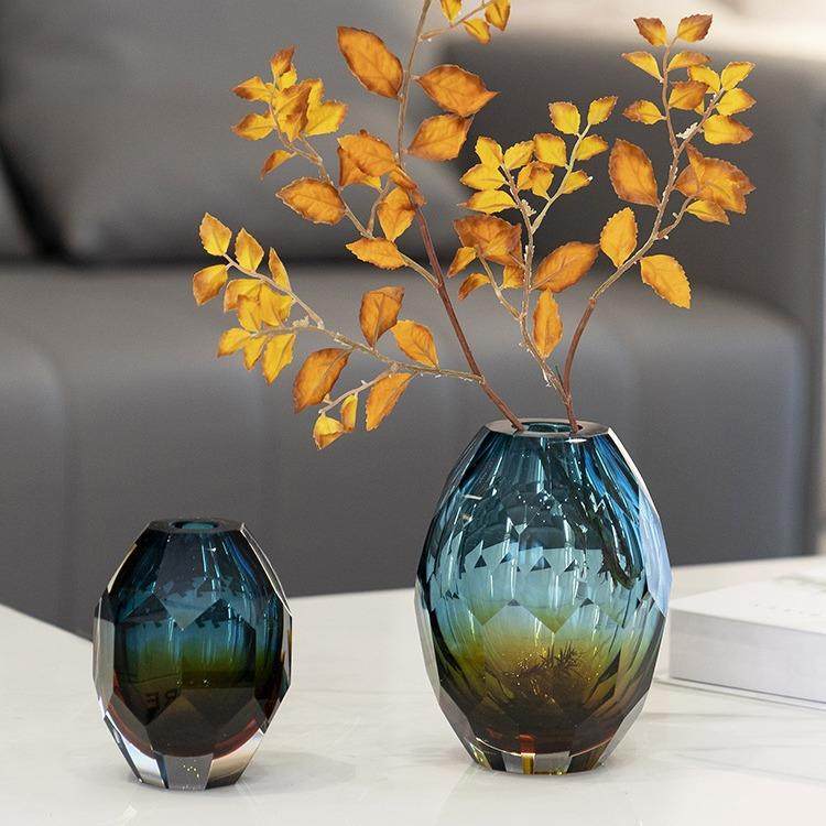 现代轻奢艺术钻石切面水晶花瓶客厅餐桌高档琉璃花瓶摆件装饰插花,纺织面料/辅料/配套,纺织机械配件,淘宝优惠券,粉丝福利购,淘宝优惠卷