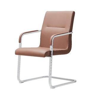 简约弓形会议椅皮质职员工位椅图书馆会议室工程办公椅子培训座椅