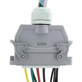 南京三门湾16芯矩形航插TTU重载连接器融合终端强电线束