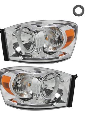 适用于道奇公羊06-09DodgeRam150025003500大灯白底前照灯