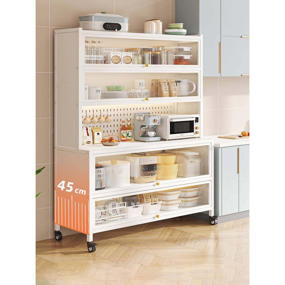 厨房洞洞板置物架餐边柜加宽带门落地电器微波炉锅具收纳储物柜子,纺织面料/辅料/配套,纺织机械配件,淘宝优惠券,粉丝福利购,淘宝优惠卷