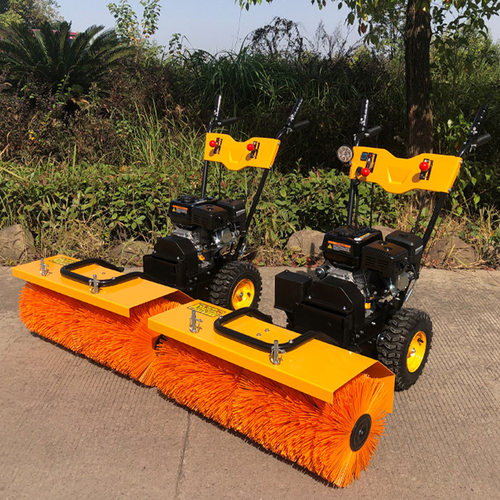 小型汽油滚刷式扫雪机厂家现货手推自走抛雪机城市街道积雪清扫机