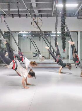 爆款室内飞天魔活力带5D空中瑜珈悬挂蹦极绳弹力带舞蹈健身训练