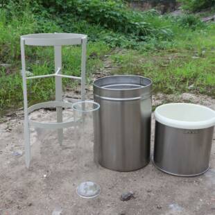 16023雨量计不锈钢地理降雨雪小学科学教学仪器实验器材