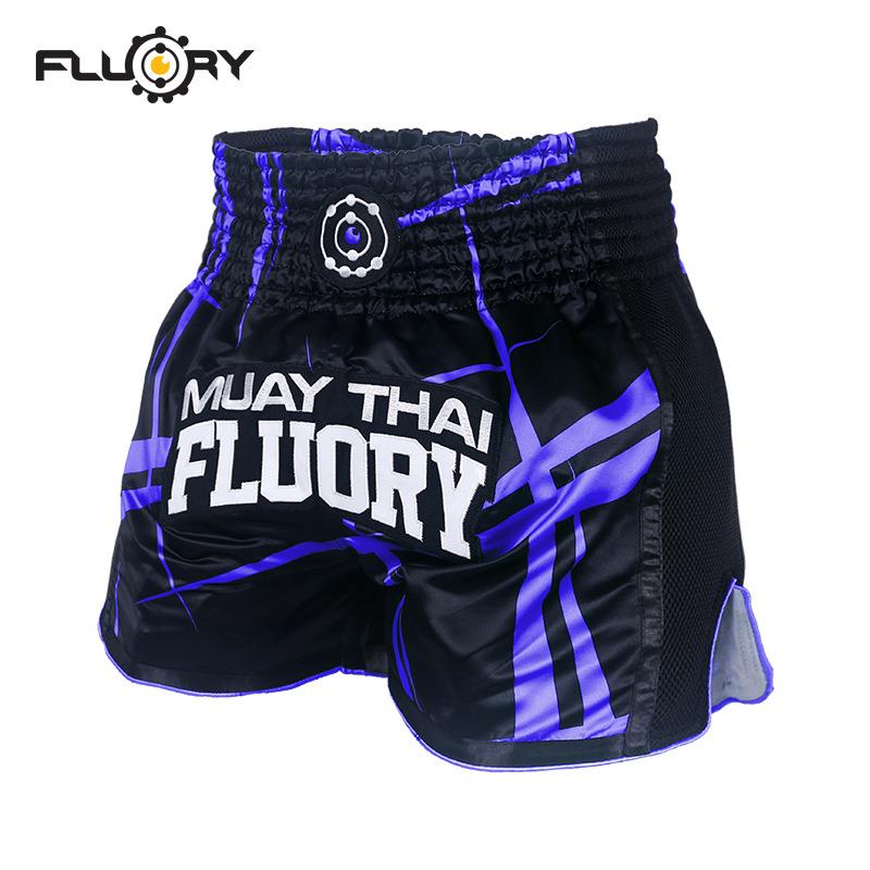 FLUORY火垒泰拳短裤散打搏击格斗训练比赛儿童成人拳裤裤衩2019新