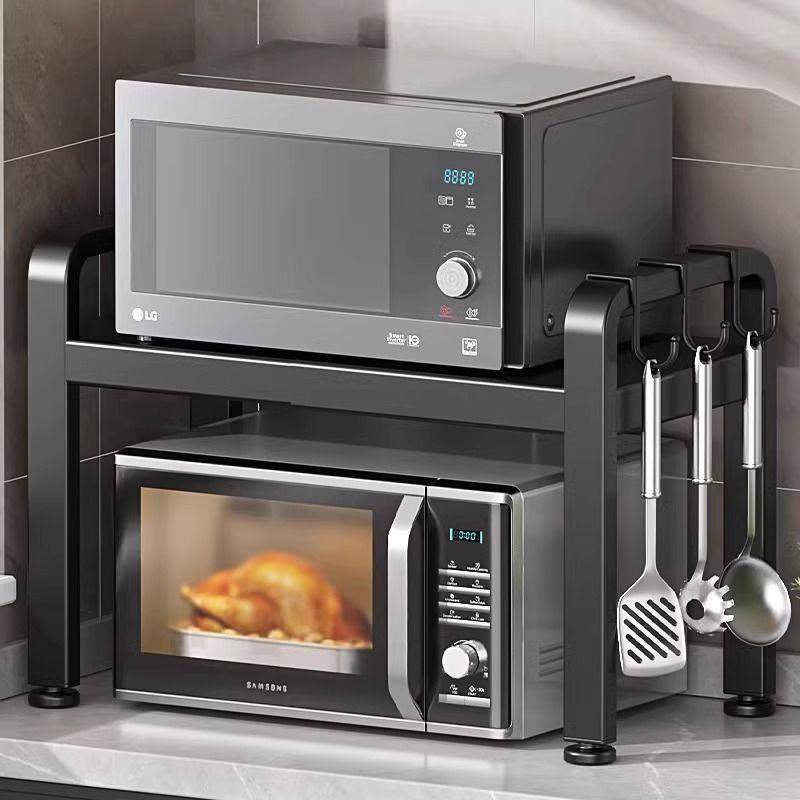 可伸缩厨房置物架子多功能微波炉烤箱支架台面桌面多层电饭锅收纳,智能设备,其他智能设备,淘宝优惠券,粉丝福利购,淘宝优惠卷