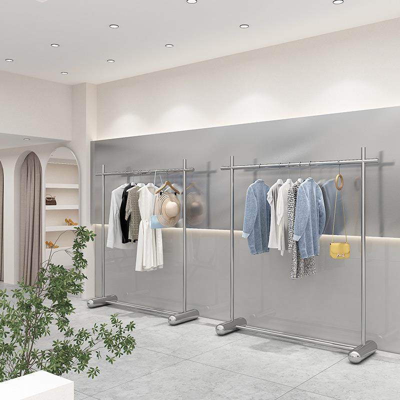 服装店展示架不锈钢落地式男女装店货架加粗挂衣杆中岛架陈列道具,机械设备,其他机械设备,淘宝优惠券,粉丝福利购,淘宝优惠卷