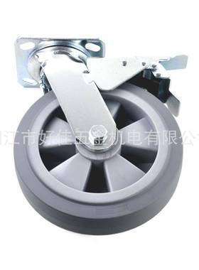 源头工厂直平供静200X50m脚m重型音双轴承面灰色TPR双802920刹轮