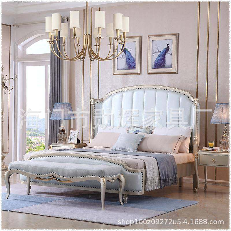 双人欧式床实后木现简欧主卧法宫代廷公主轻式ts-89959奢婚床