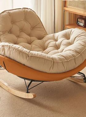 9C企鹅摇摇椅客厅Q1沙奢懒人发单人摇椅躺简约现代家椅用阳台休轻
