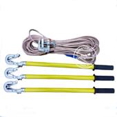 高压1接0K绝缘压接地线高451变电站接地线XVJ 10KV地棒10kv