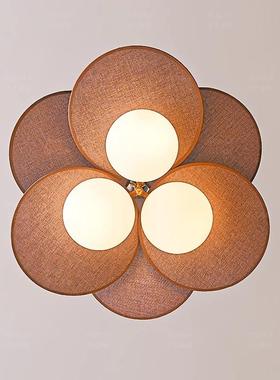 法式中复古古风主卧室灯吊灯日式餐桌餐房厅灯75804书台楼梯藤编