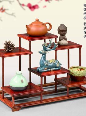 桌紫摆砂茶壶子面茶具ZYG-小博架小博古架架多宝阁置物架实木质展
