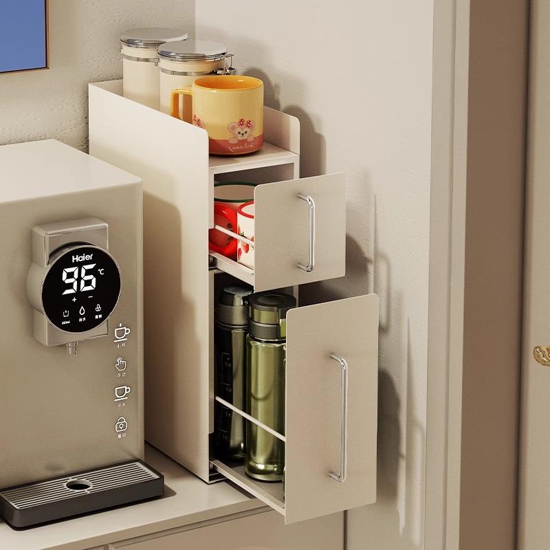 厨房调料极边柜置物架抽拉式家用台尘面调窄橱味品防柜TMCT转角柜