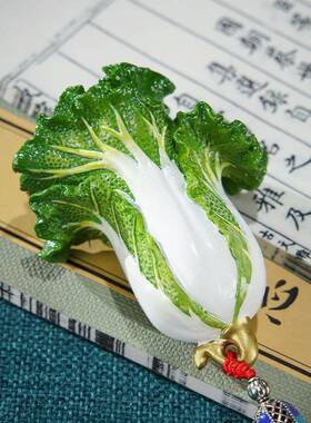 家厂直中销铜摆件《手有财》铜工艺品家居饰品铜白菜手件把20837