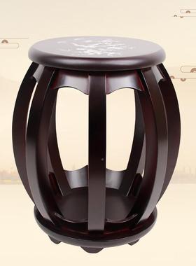 顺筝丰古筝圆凳古筝凳子木实筝圆凳素面款海棠色无品牌/古琴古凳