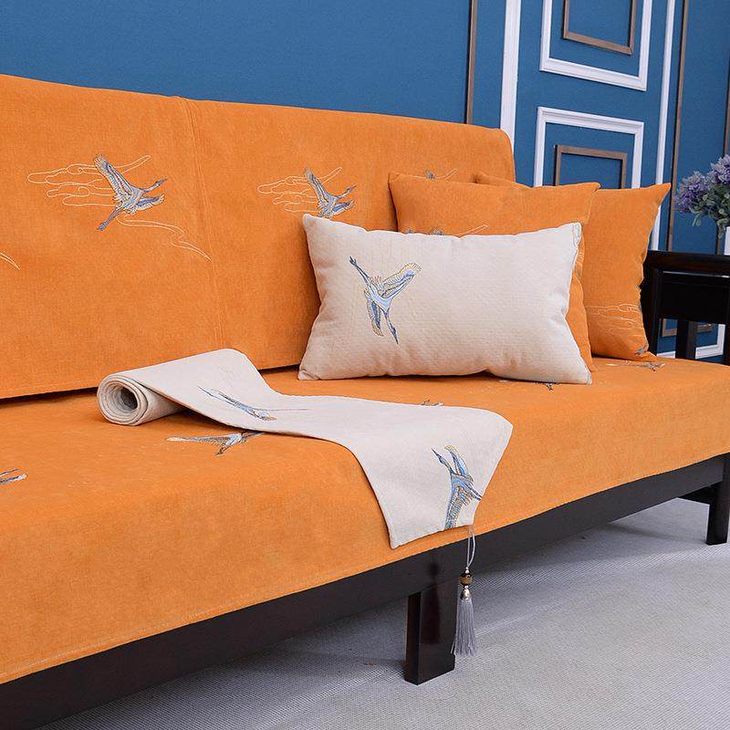 新中式沙发罩垫四季用通实木现代轻奢沙YGU发靠背垫高档防盖布套,居家布艺,沙发套,淘宝优惠券,粉丝福利购,淘宝优惠卷