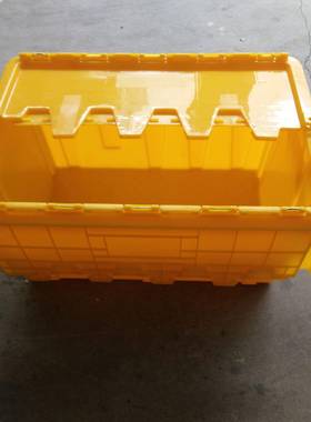 厂家直销600*4020*30mm中流号斜转插式物箱加厚蓝色塑NGO料带盖周