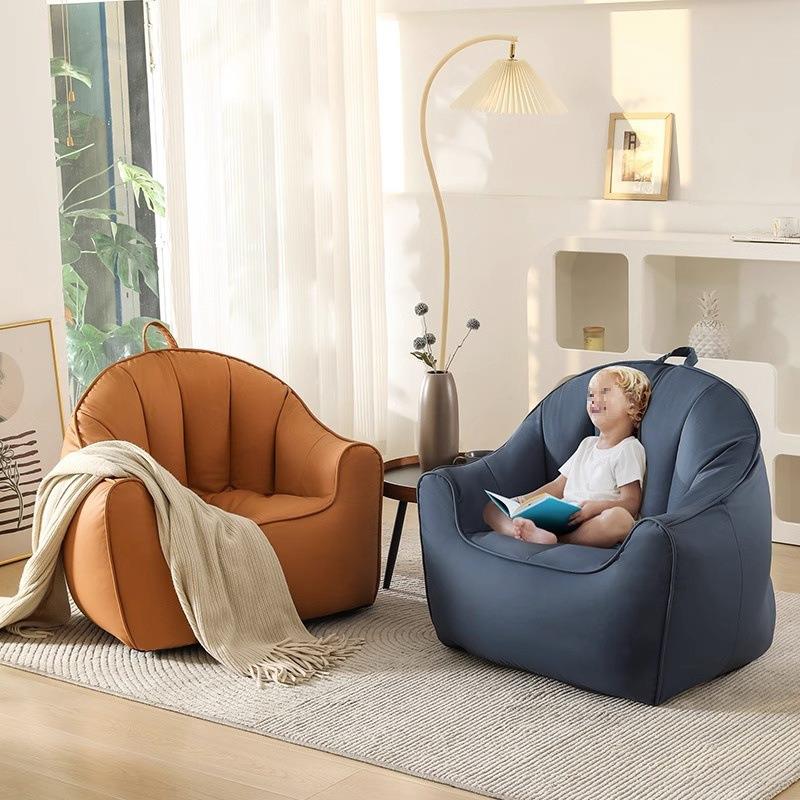 人沙发小豆袋懒简约轻奢单人阅读沙发儿童躺米椅卧室榻S13-1榻阳